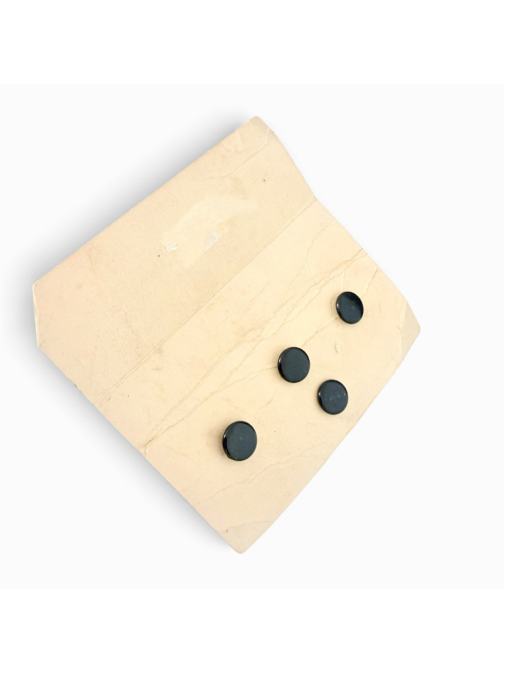 Antique Bakelite Buttons Pilcher’s Bachelor Buttons Original Card Art Deco Black - Picture 4 of 5